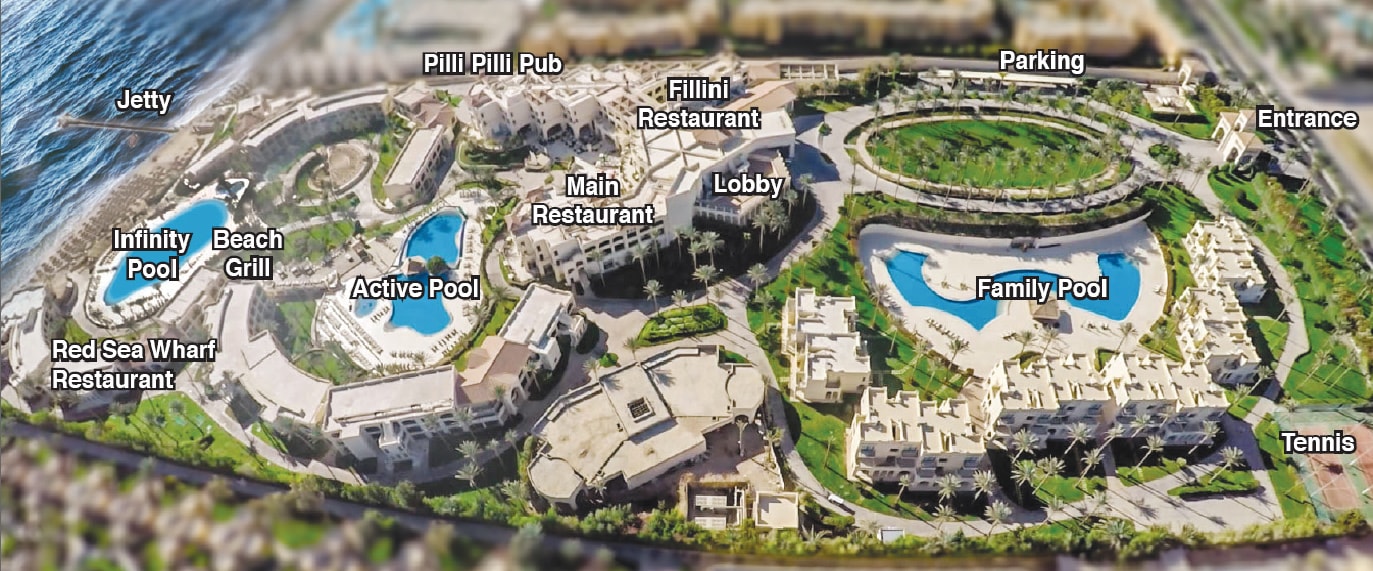 Cleopatra Luxury Resort Sharm El Sheikh 5 - Карта отеля, описание отеля - Авантаж-тревел